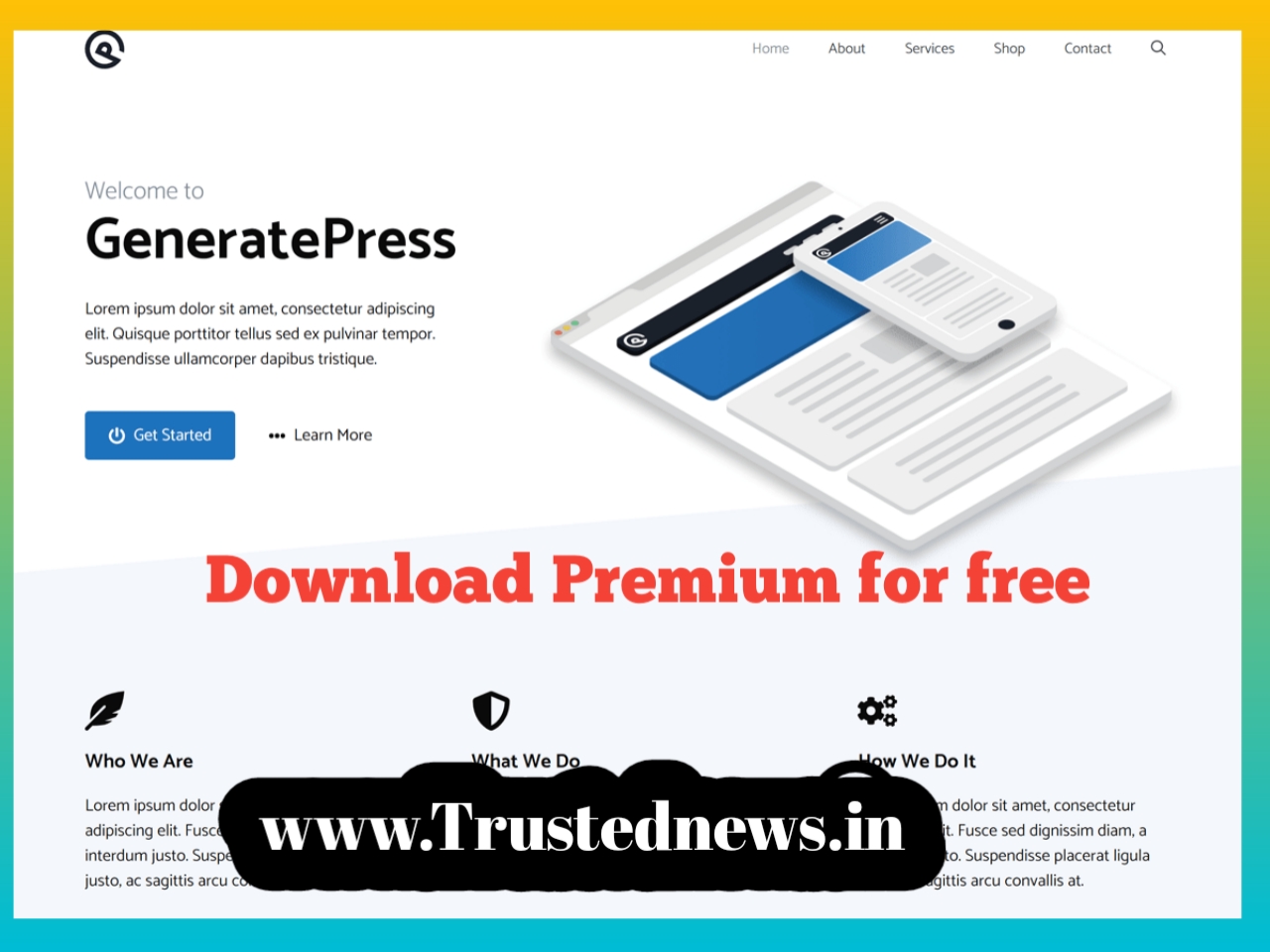 Download Generate Press Premium Theme for free