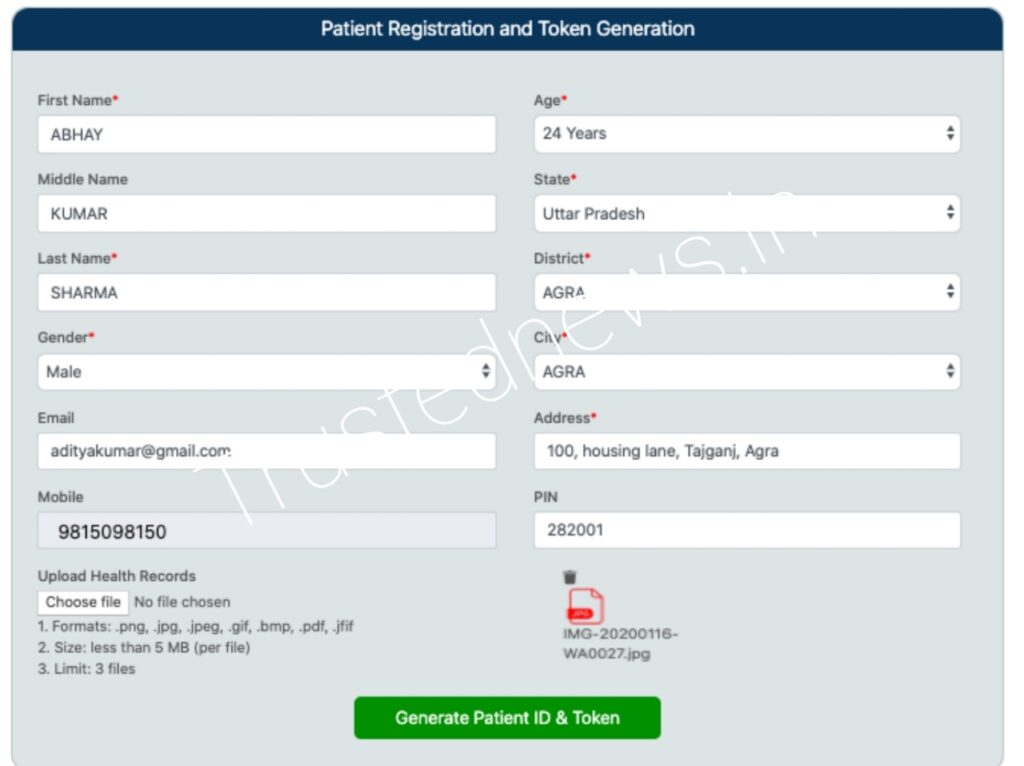 New Registration in E-Sanjeevani app in Android